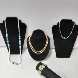 Bundle of Blue and Gold Fashion Jewelry