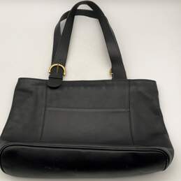 Coach Womens Black Soho Leather Adjustable Strap Inner Pockets Tote Bag