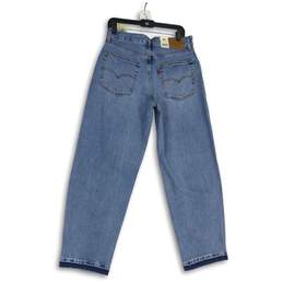 NWT Levi Strauss & Co. Womens Blue Denim Baggy Dad Straight Leg Jeans Size 30 alternative image