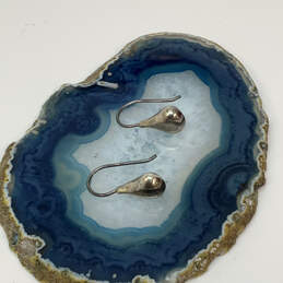 Designer Silpada 925 Sterling Silver Teardrop French Hook Dangle Earrings