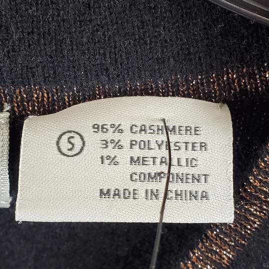 Neiman Marcus Women Black Knitted Metallic Vest S image number 4