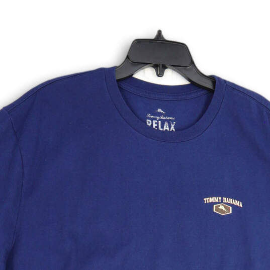 Mens Blue Relex Short Sleeve Crew Neck Pullover Graphic T-Shirt Size 2XL image number 3