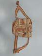 Pinzon Mexican Woven Mochila Serape Drawstring Beach Backpack Bag image number 1