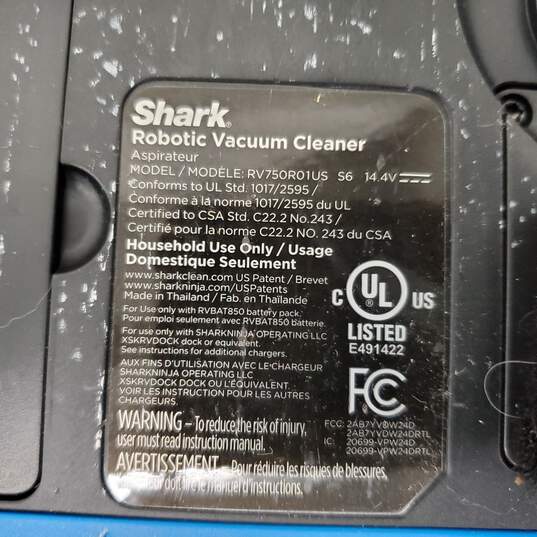 Shark Robotic Vacuum Cleaner RV750R01US - Parts/Repair Untested image number 5