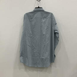 NWT Mens Blue White Check Long Sleeve Collared Pocket Button-Up Shirt Sz XL alternative image