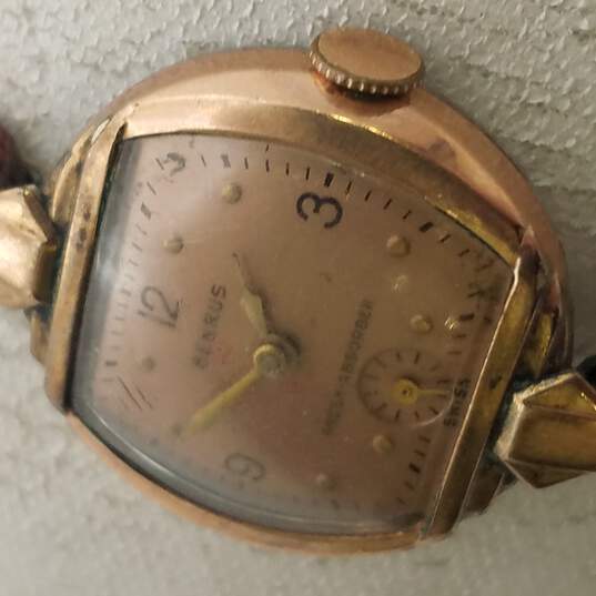 For Parts Or Repair Vintage Benrus 604561 Rose Gold Tone Bracelet Watch NOT RUNNING image number 2
