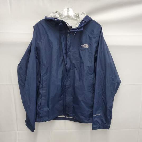 The North Face WM's Blue Nylon Full Zip Windbreaker Size L/G image number 1