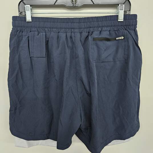 Navy 2 in 1 Workout Shorts image number 2
