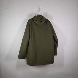 Mens Mock Neck Long Sleeve Hooded Full-Zip Windbreaker Jacket Size XL 46-48