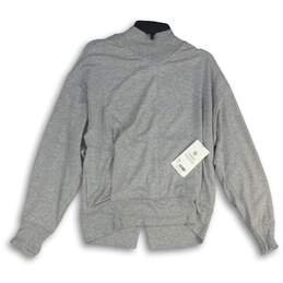 NWT Athleta Womens Gray Space Dye Long Sleeve Pullover Sweatshirt Size Small