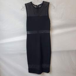 French Connection Black & Mesh Dress Size 4