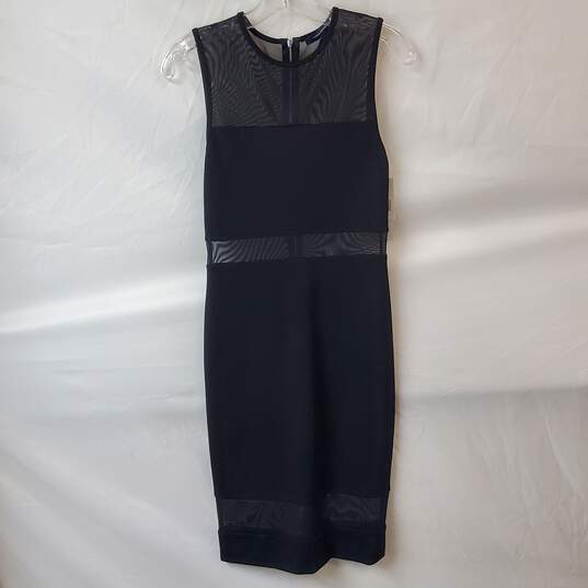 French Connection Black & Mesh Dress Size 4 image number 1