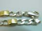 Tiffany & Co 925 Silver & 18K Yellow Gold Chain Bracelet With Dust Bag 15.9g image number 7