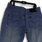 NWT Womens Blue Denim Medium Wash Embroidered Straight Leg Jeans Size 16 image number 4