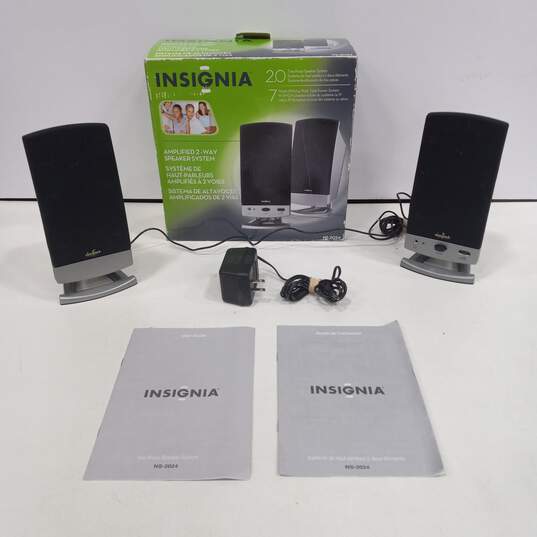 INSIGNIA Two Piece Computer Speaker System NS-2024 In Box image number 1