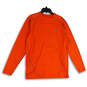 Mens Orange Coldgear Crew Neck Long Sleeve Activewear T-Shirt Size XL image number 1