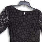 NWT Womens Black Polka Dot Short Sleeve Pleated Fit & Flare Dress Size 10 image number 4