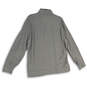 Womens Gray 1/4 Zip Mock Neck Long Sleeve Pullover Sweater Size Large image number 2
