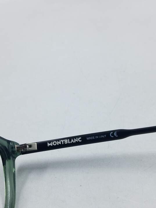 Montblanc Clear Green Square Eyeglasses image number 6
