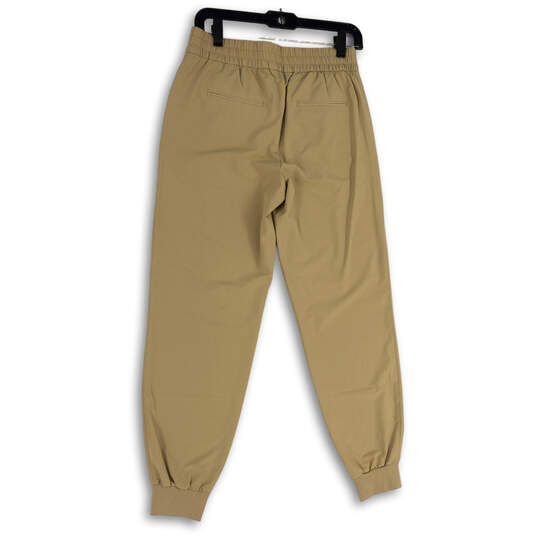 NWT Womens Tan Elastic Waist Pockets Pull-On Activewear Jogger Pants Sz XS image number 2
