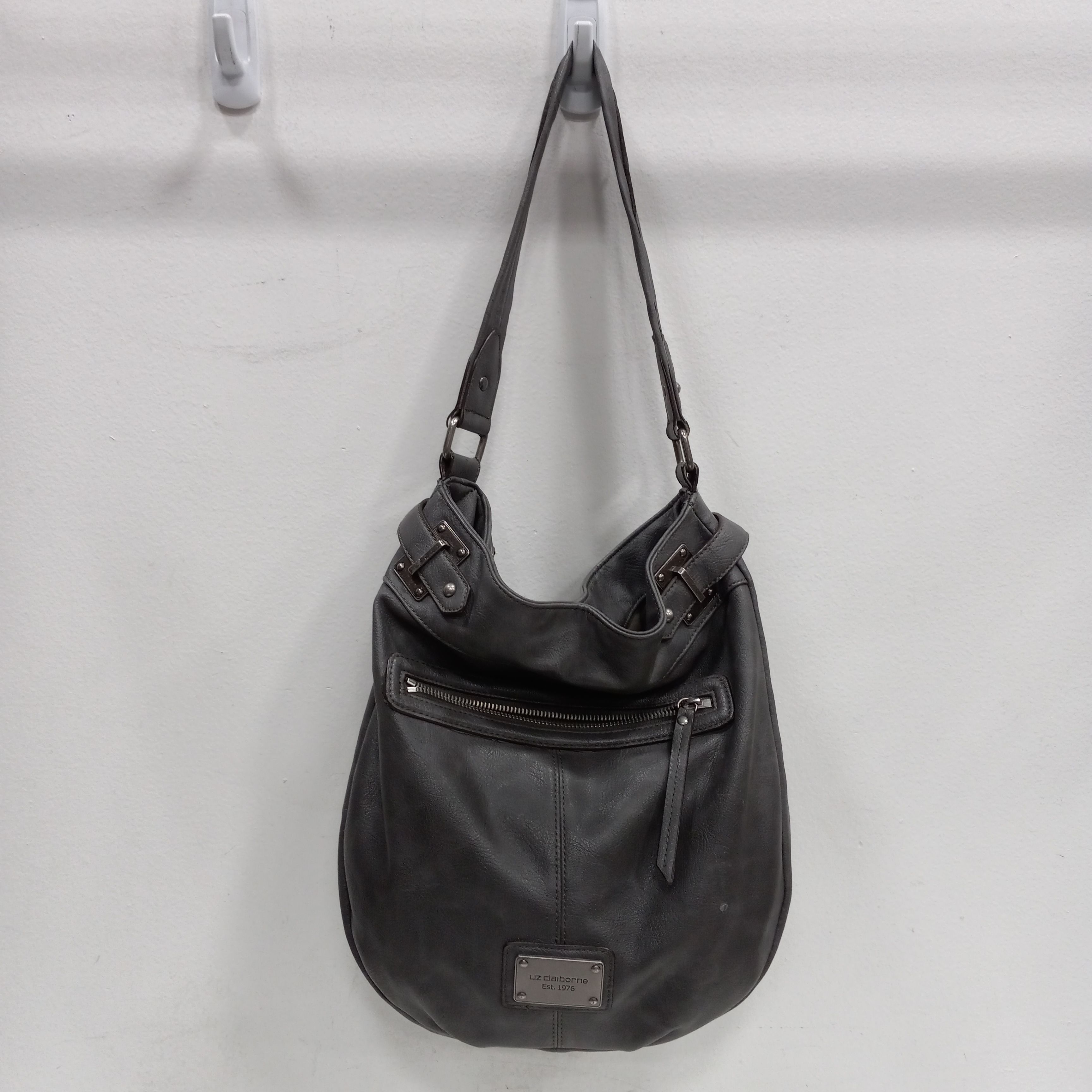 Liz Claiborne Green Leather Hobo Bag Purse | eBay