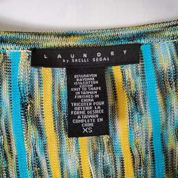 Laundry Women Multicolor Knit Blouse Sz XS NWT alternative image