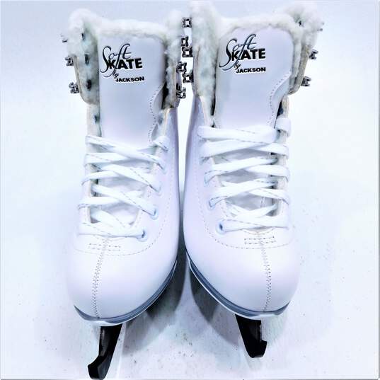 Jackson Ultima 180 Soft Ice Skates White Womens/Girls Size 13J IOB image number 2