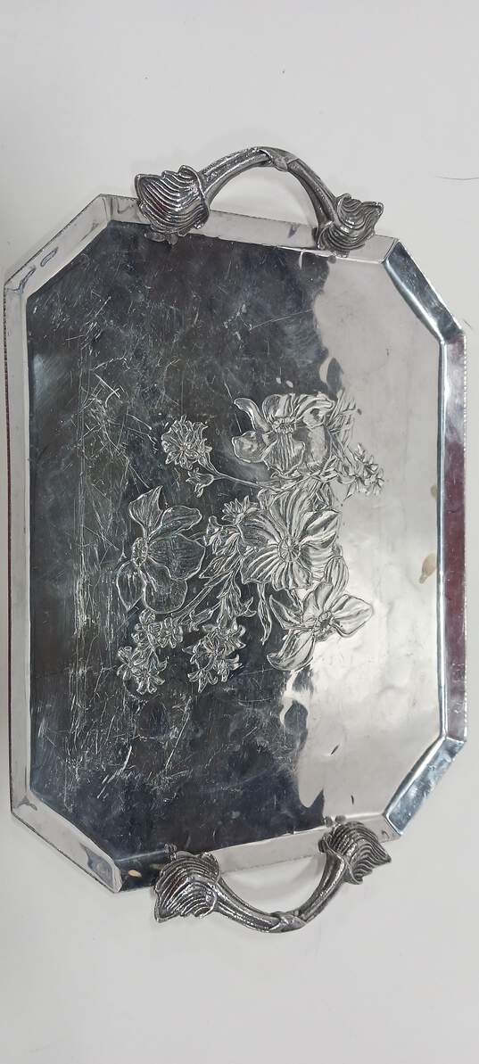 Pair of Silver Plated Serving Trays image number 3