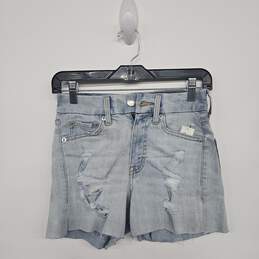 Light Blue Jean Cut Off Shorts