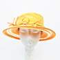 Milano Paris New York Orange Women Derby Hat image number 3