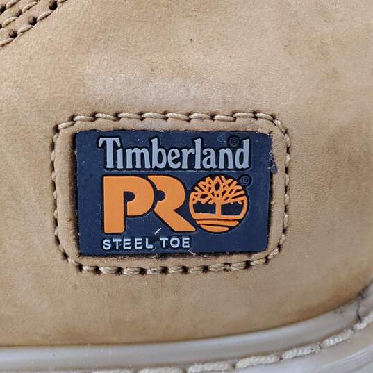 Timberland Pro 518 Steel Toe EU 47 Men's US Size 13 Brown Leather Work Boots image number 10