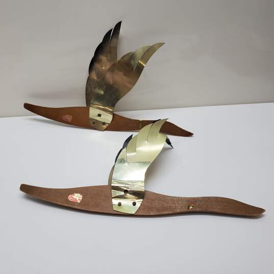 Set of 2 Vtg. Rossini Flying Geese Duck Wall Décor image number 3