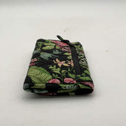 Womens Multicolor Floral Various Inner Dividers Zipper Trifold Wallet