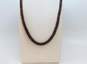 Vintage Garnet Bead Woven Endless Necklace 69.1g image number 1