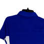 NWT Mens Blue Spread Collar Short Sleeve Golf Polo Shirt Size Medium image number 4