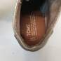 Toms Lunata Gold Metalic Heeled Ankle Boot Lace Up US 7 image number 8