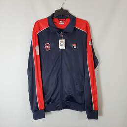 Fila Men Navy/Red Zip-Up Track Jacket NWT sz XL