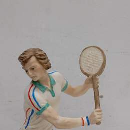 Ceramic Tennis Player Sculpture alternative image
