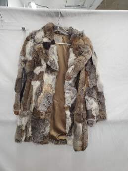 Women Dino Riccorabbit Fur Coat Size-M used