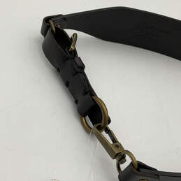 NWT Womens Black Leather Lobster Clasp Adjustable Waist Belt Size Small alternative image