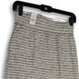 NWT Womens Gray Striped Elastic Waist Midi Straight And Pencil Skirt Size S image number 3