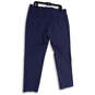NWT Mens Blue Flat Front Slash Pocket Straight Leg Dress Pants Size 36/30 image number 2