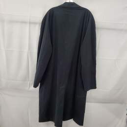 Burberry Vintage Black Button Up Trench Coat Men's Size 44L AUTHENTICATED alternative image