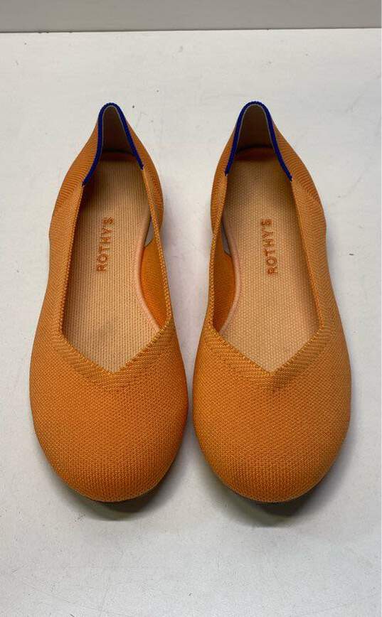 Rothy's The Flat Knit Flats Orange 9.5 image number 5