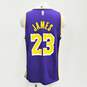 Fanatics Men's L.A. Lakers James #23 Purple Jersey Sz. M image number 2