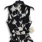 NWT Womens Multicolor Floral V-Neck Sleeveless A-Line Dress Size 6 image number 3