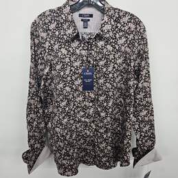 Chaps Floral Long Sleeve Button-Up