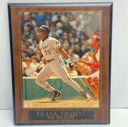 Signed Frank Thomas - Chicago White Sox 8" x 10" Photo Plaque