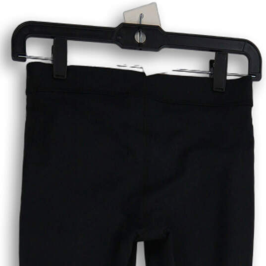 NWT Womens Black Elastic Waist Pull On Straight Leg Capri Pants Size XS image number 4