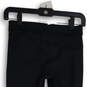 NWT Womens Black Elastic Waist Pull On Straight Leg Capri Pants Size XS image number 4